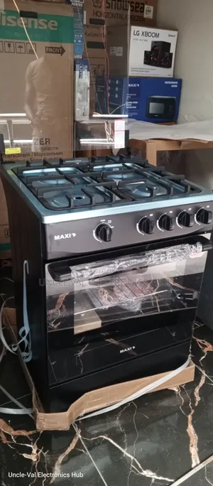Maxi 4B Gas Cooker 60 by 60 Black