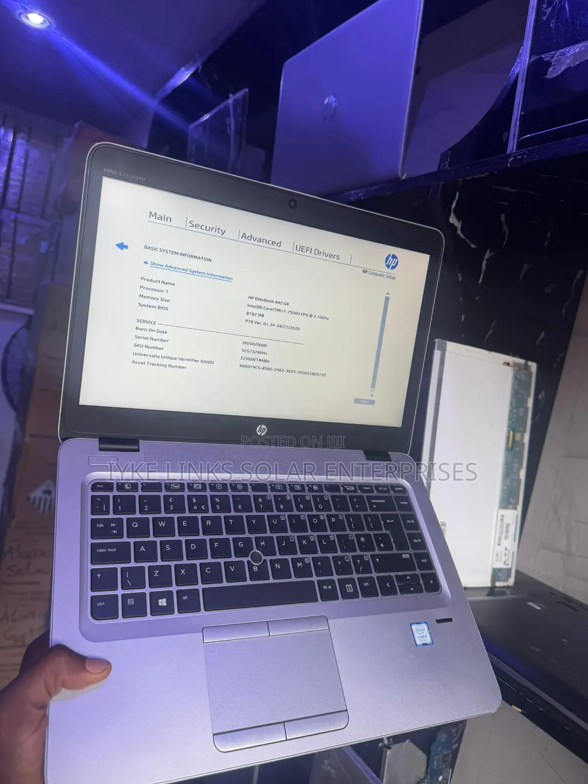 Laptop HP EliteBook 840 G4 8GB Intel Core i7 SSD 256GB