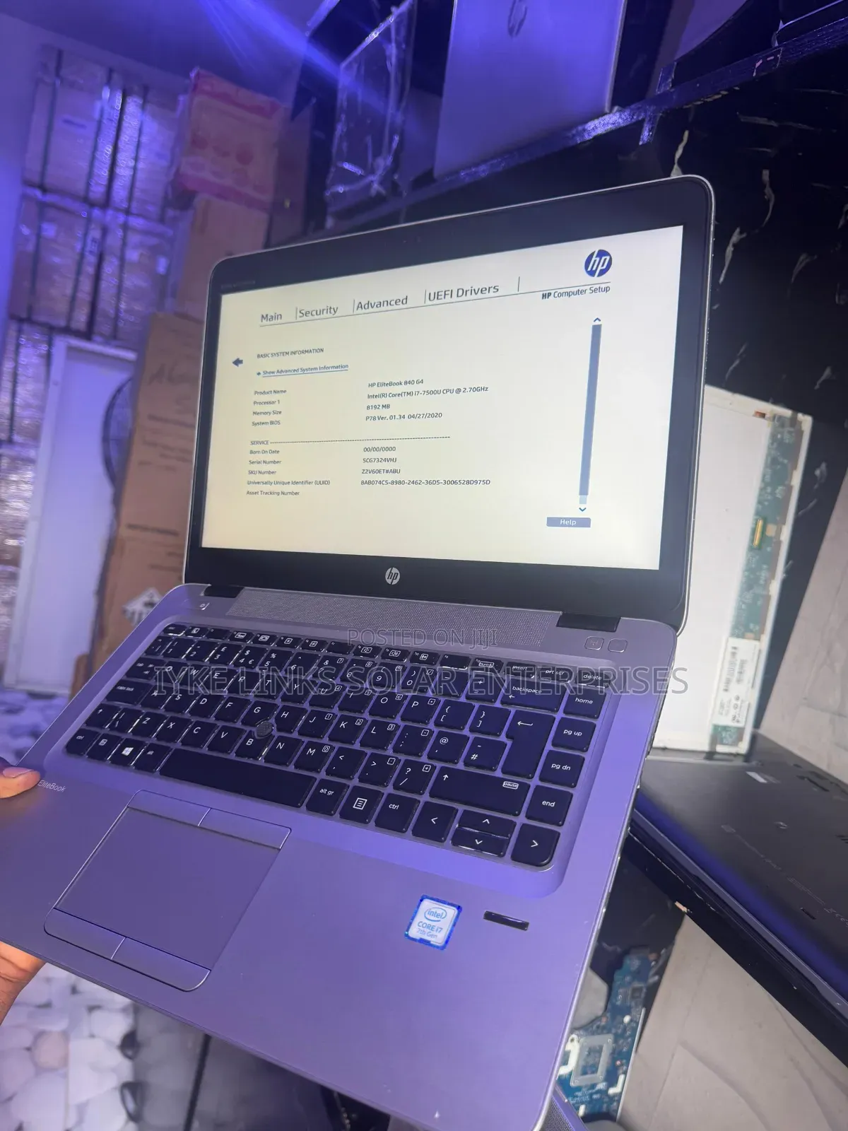 Laptop HP EliteBook 840 G4 8GB Intel Core i7 SSD 256GB