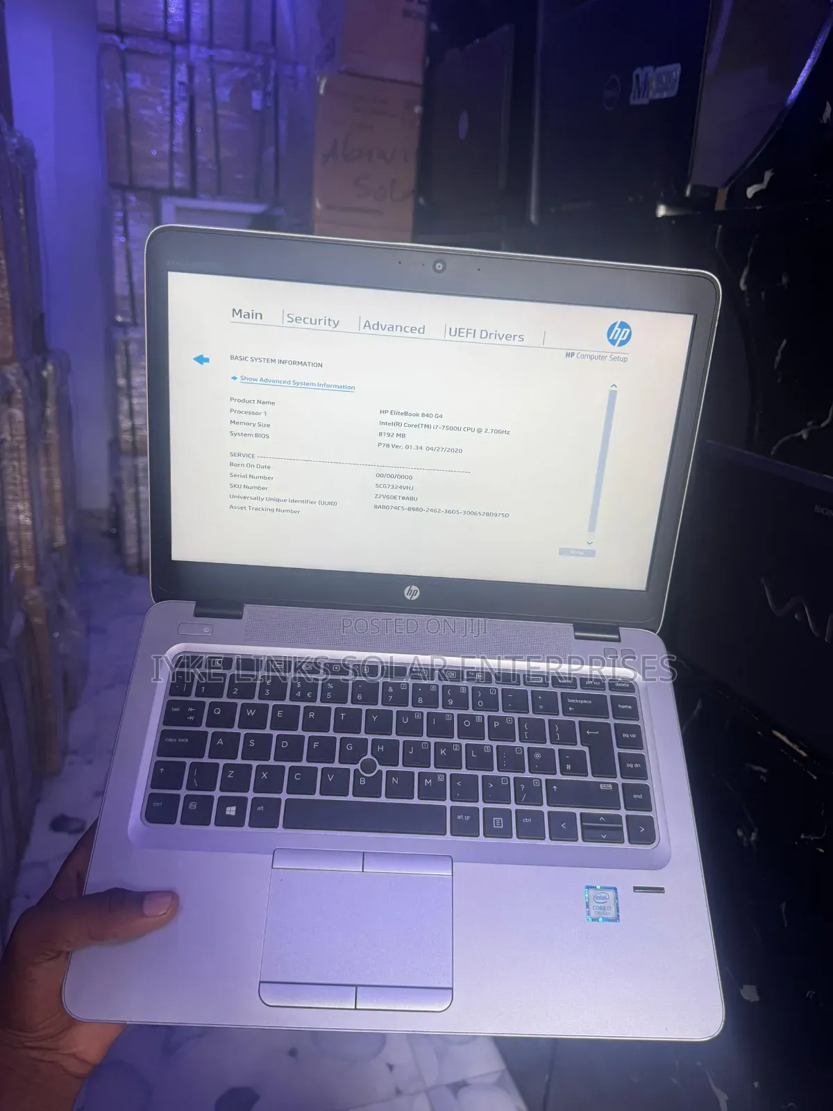 Laptop HP EliteBook 840 G4 8GB Intel Core i7 SSD 256GB