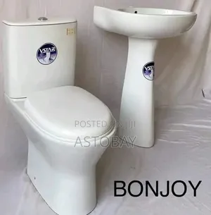 Golden Diamond One-Piece Ceramic WC Toilet With Soft Close Seat