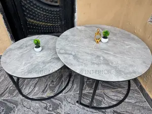 2 In1 Real Marble Top Center Table