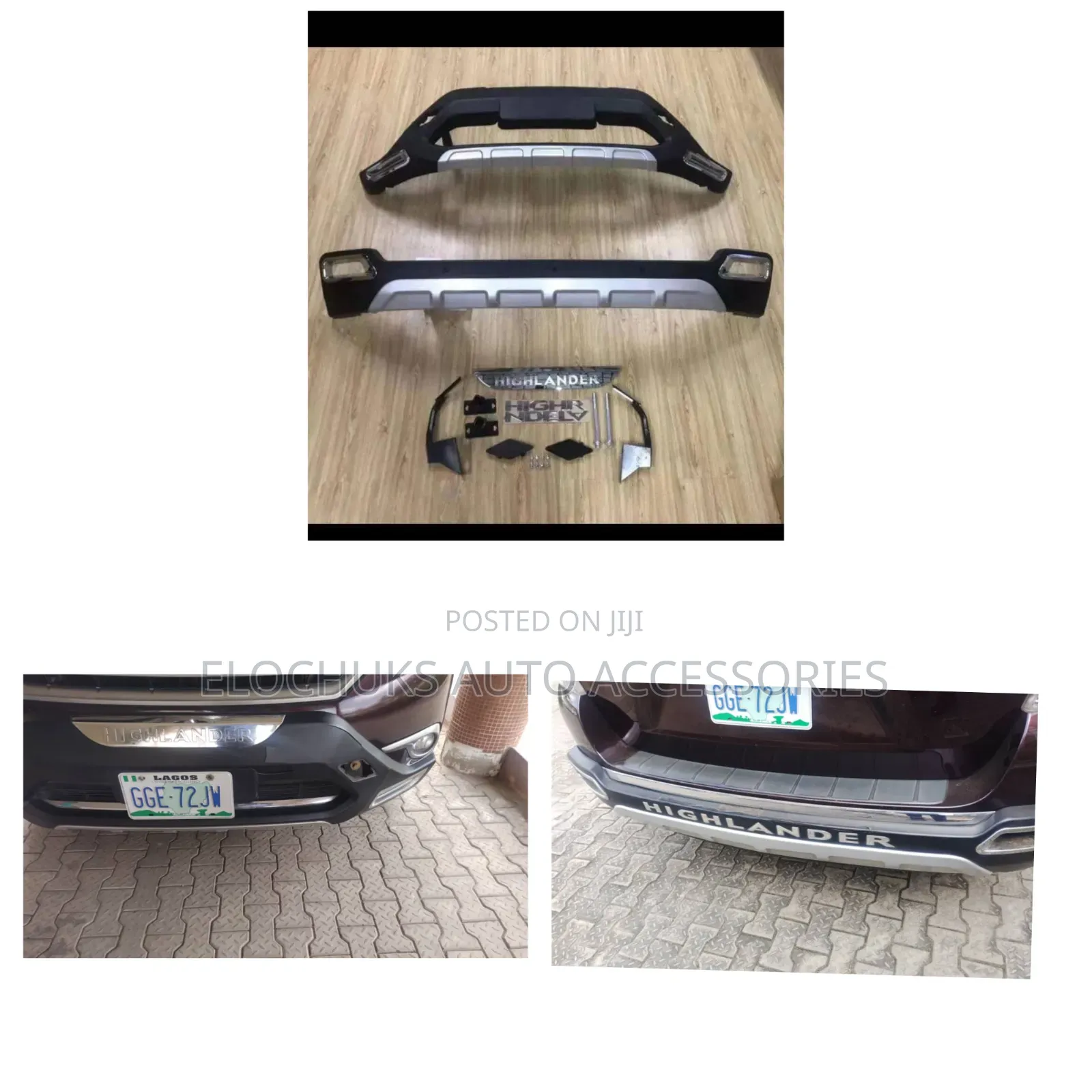Front and Back Bumper ABS Brush Guard