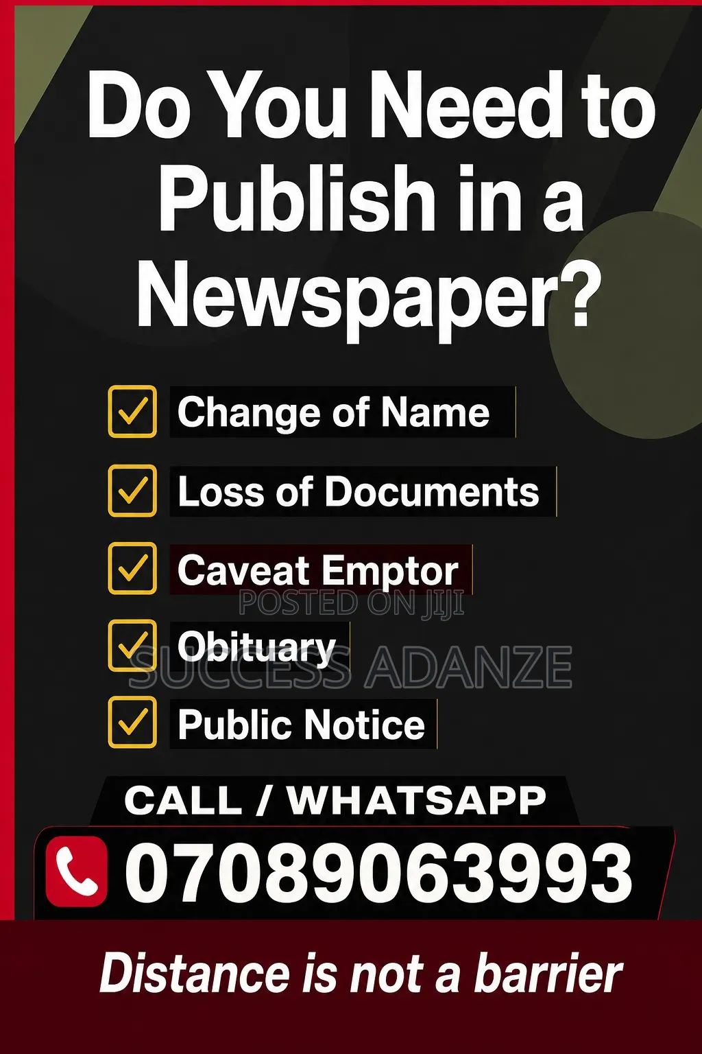 Newspaper Publication