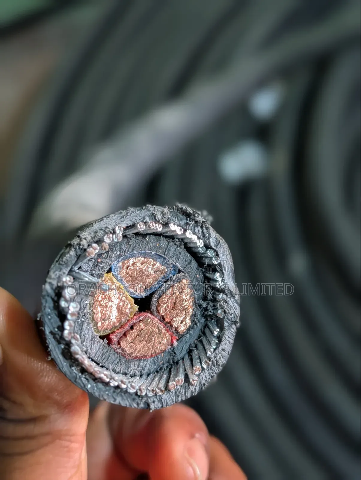4x50mm2 Pure Copper Armoured Cable