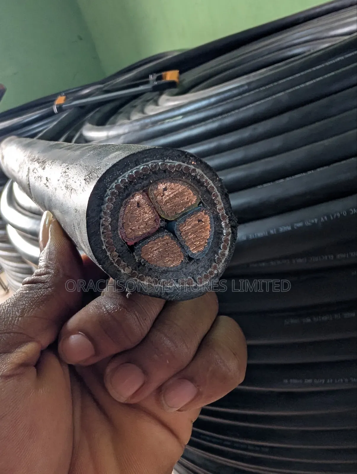 4x50mm2 Pure Copper Armoured Cable