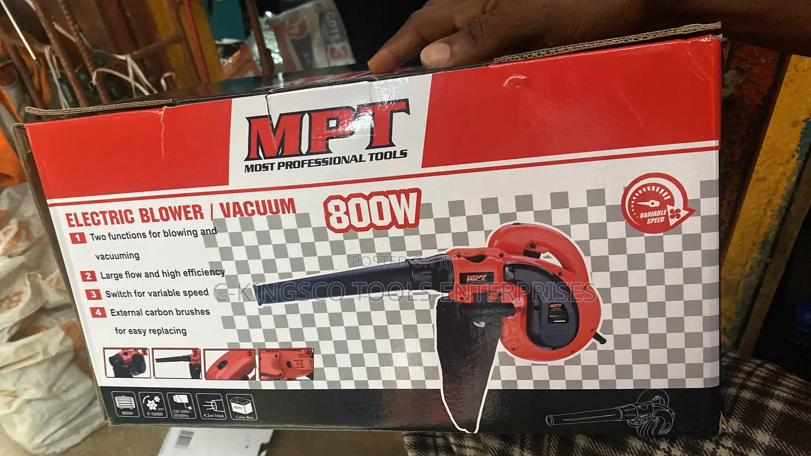 MPT 800W Electric Blower / Vacuum,