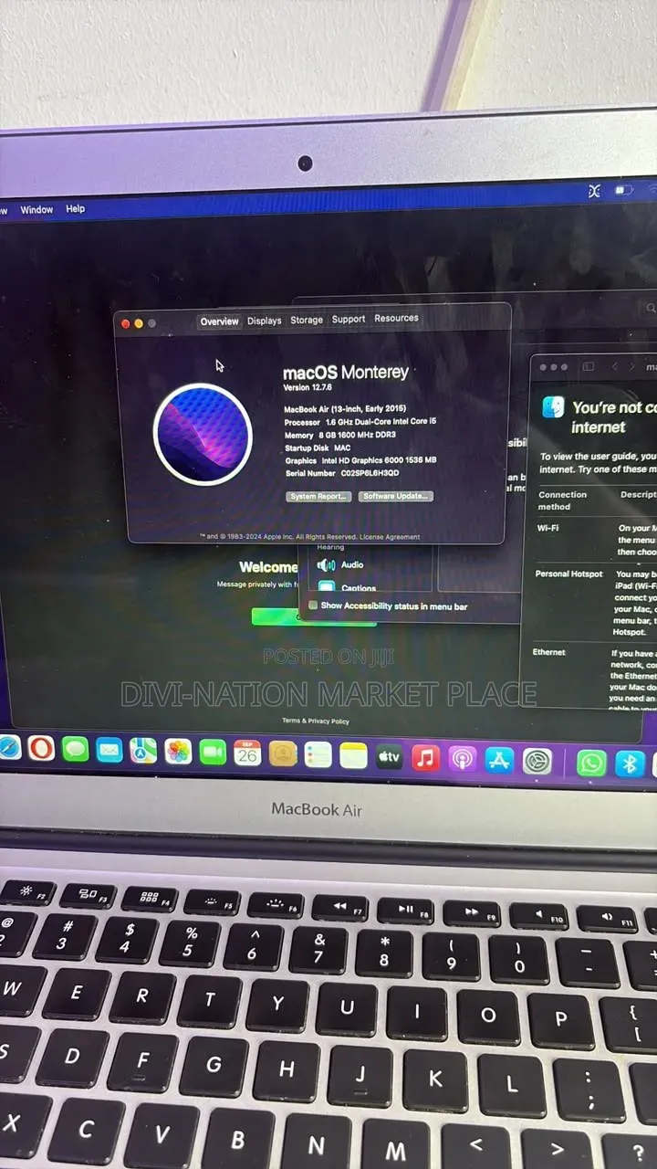 Laptop Apple MacBook Air 2015 8GB Intel Core i5 SSD 256GB