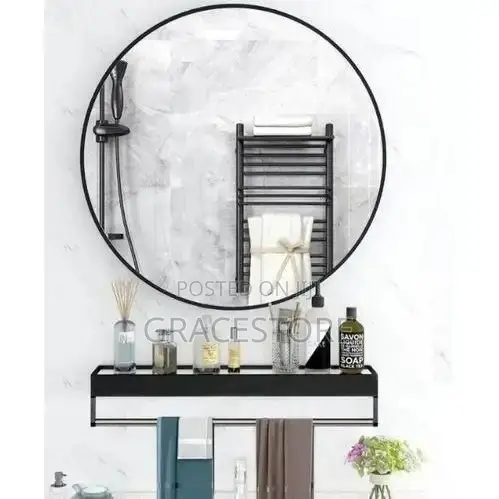 Mirror With Shelf- 50cm