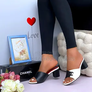 Chanel High Quality Ladies Wedge Slippers