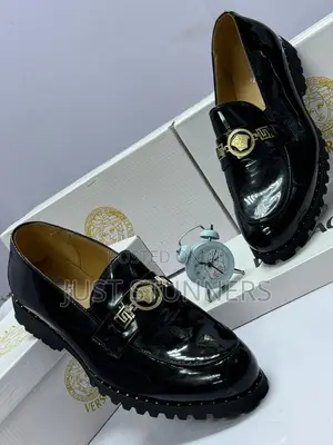 30%Off! Luxury Men VERSACE GUCCI VALENTINO Patent Wetlook Shoes Trendy
