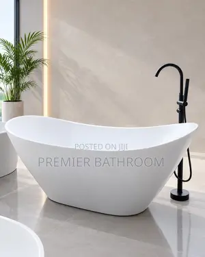 White Canoes Shaped Bathtub