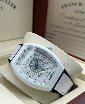 Franck Muller Quality Men Genuine Leather Wristwatch
