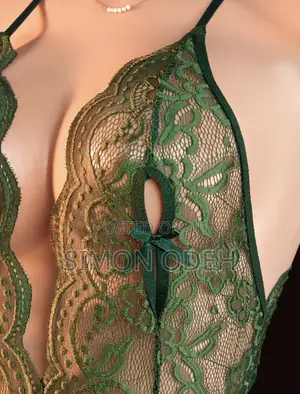 Semi-Sheer Deep v-Neck Sexy Backless