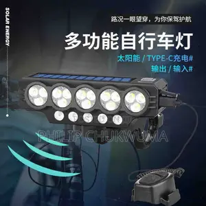 Solar Bicycle High and Low Beam Headlight + a Very Loud Horn