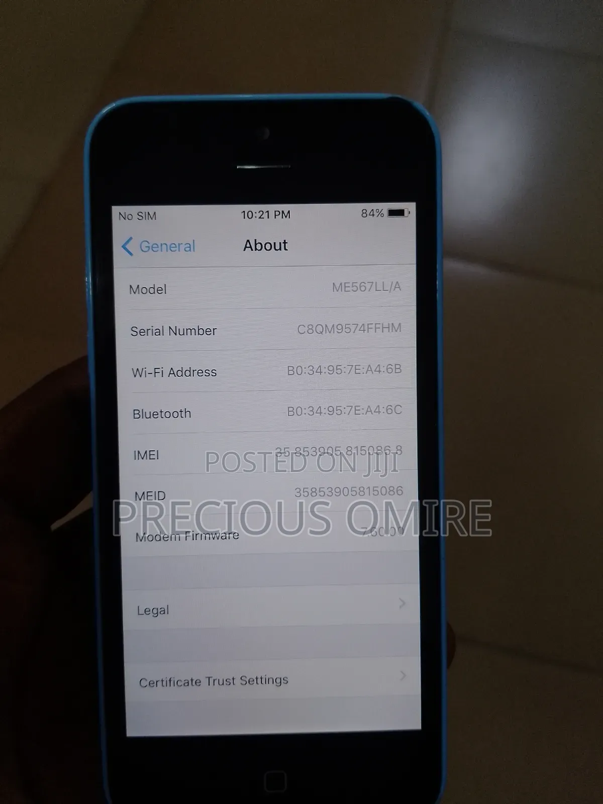 Apple iPhone 5c 16 GB Blue