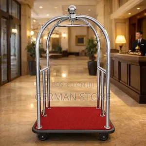 Hotel Luggage Trolley, Commonly Known as a Bellman Cart or Bell Boy