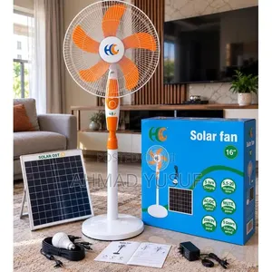 16inches Solar Rechargeable Standing Fan