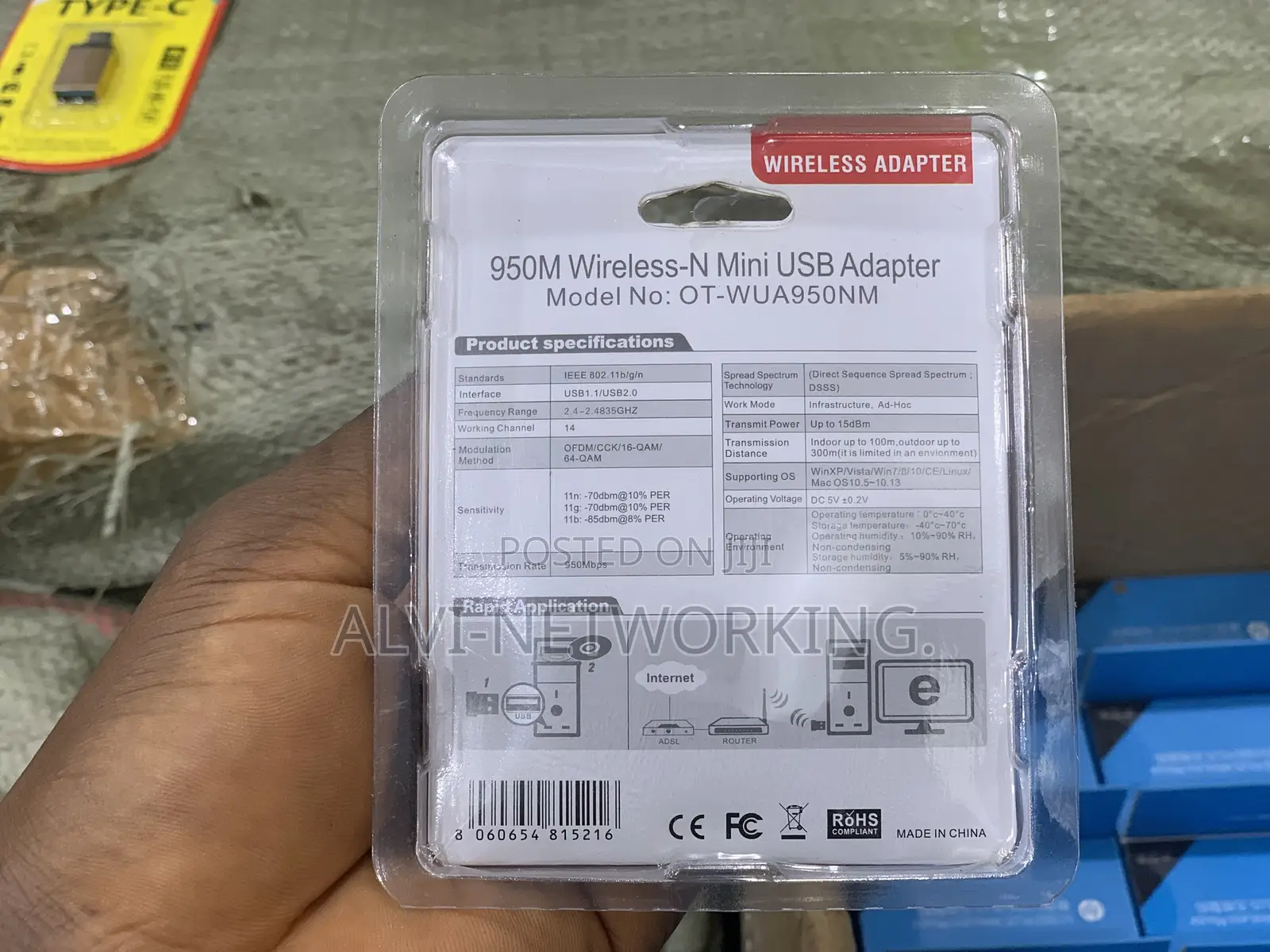 950m Wireless -N Mini USB Adapter