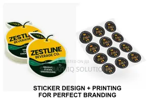 Sticker Design + Printing | Product Labels Business Stickers in Lagos