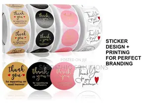 Sticker Design + Printing | Product Labels Business Stickers in Lagos