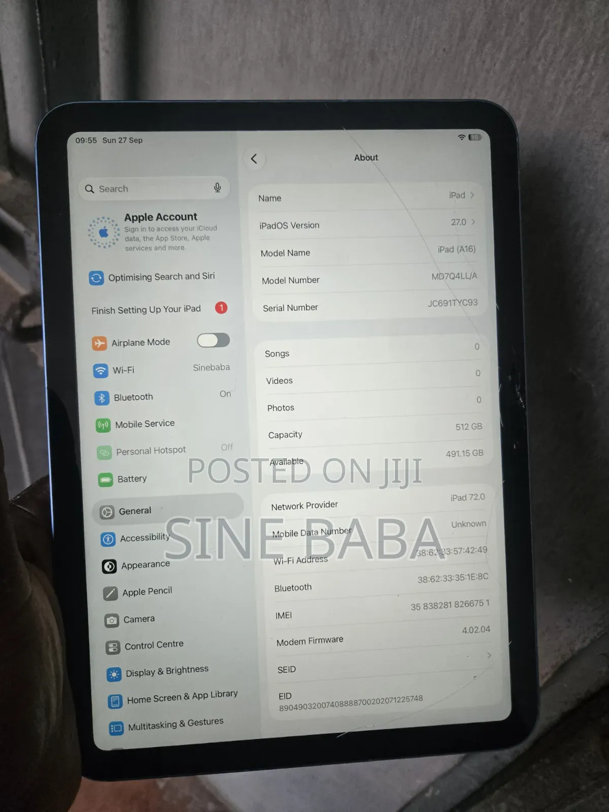 Apple iPad (2025) 512 GB Blue