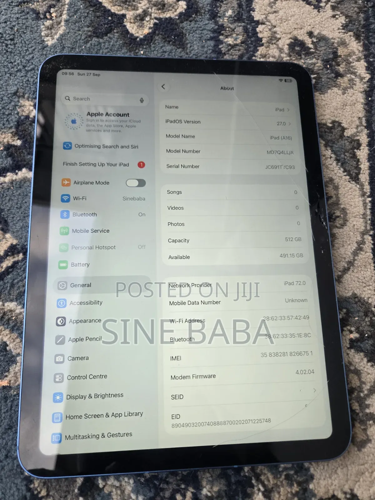 Apple iPad (2025) 512 GB Blue
