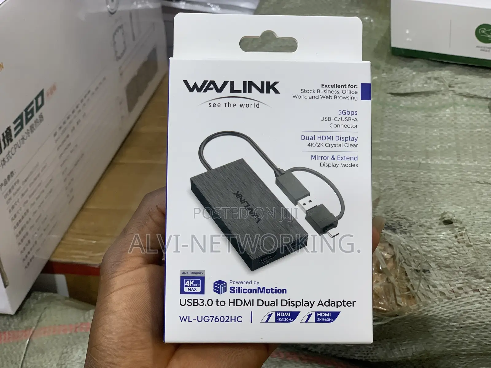WAVLINK USB3.0 to HDmI Dual Display Adapter
