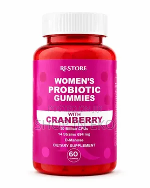 RESTORE Women’s Probiotic Gummies With Cranberry D-Mannose -