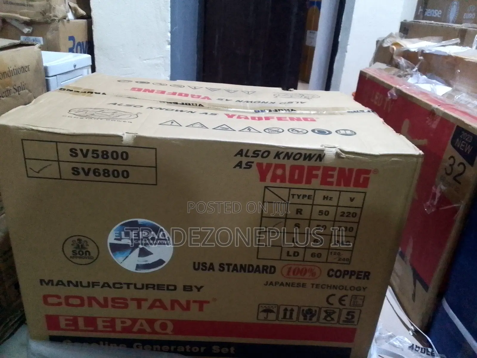 Heavy Duty SV6800 Elepaq 4.5KVA Copper Ready
