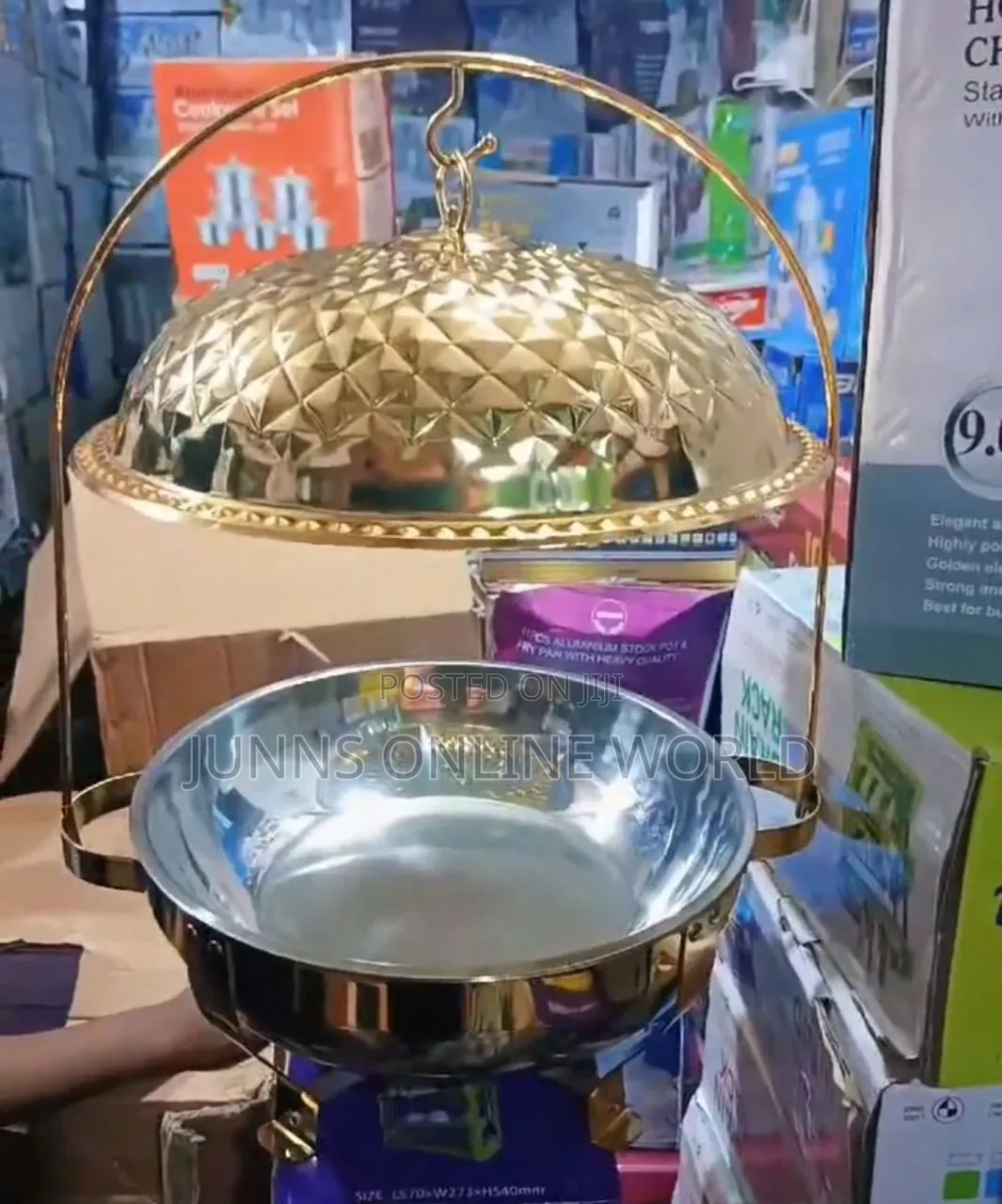 Gold Buffet Serving Dish/Chafing Dish