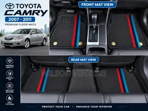 Premium TPE Double Layer Floor Mats for Toyota Camry 2007–2011