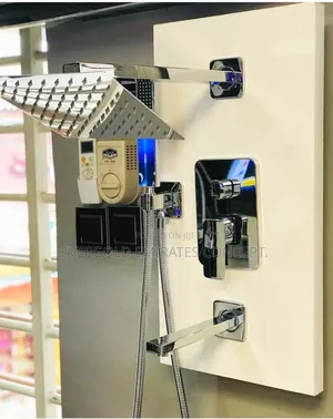 5 Way Conduit Square Shower Chrome Color