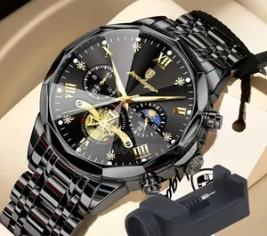 Poedagar Men's Luxury Stainless Watch Waterproof +Box_all Colors