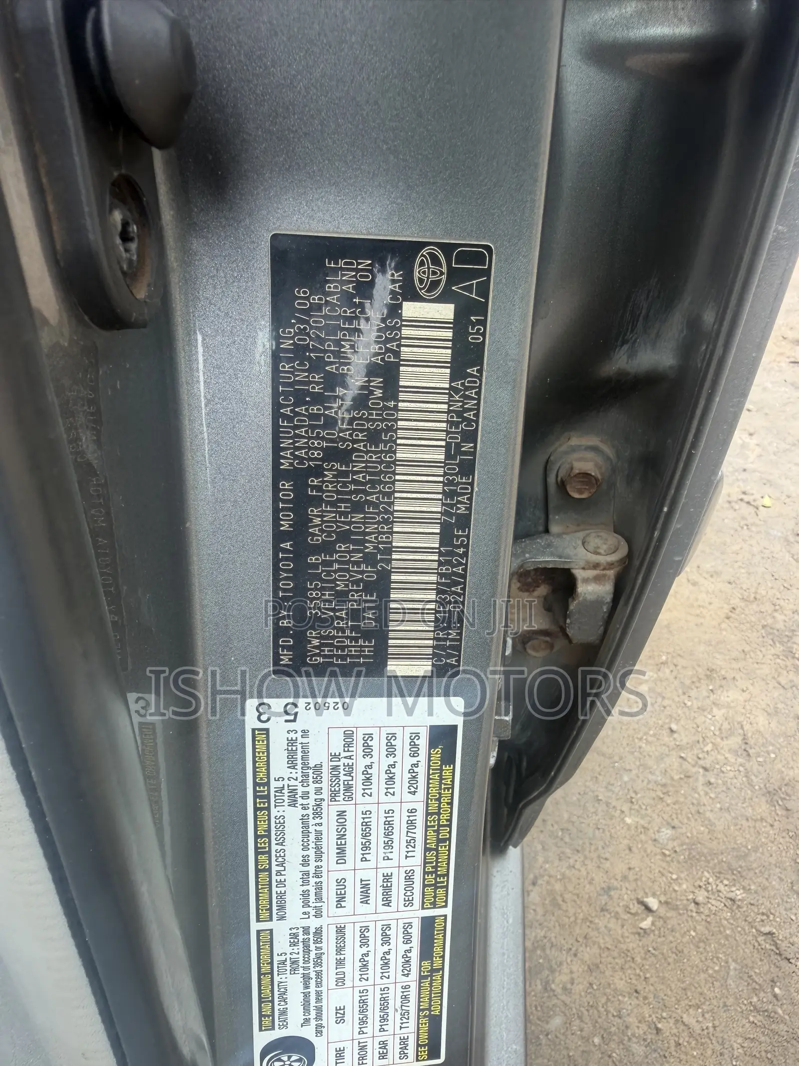 Toyota Corolla CE 2006 Gray