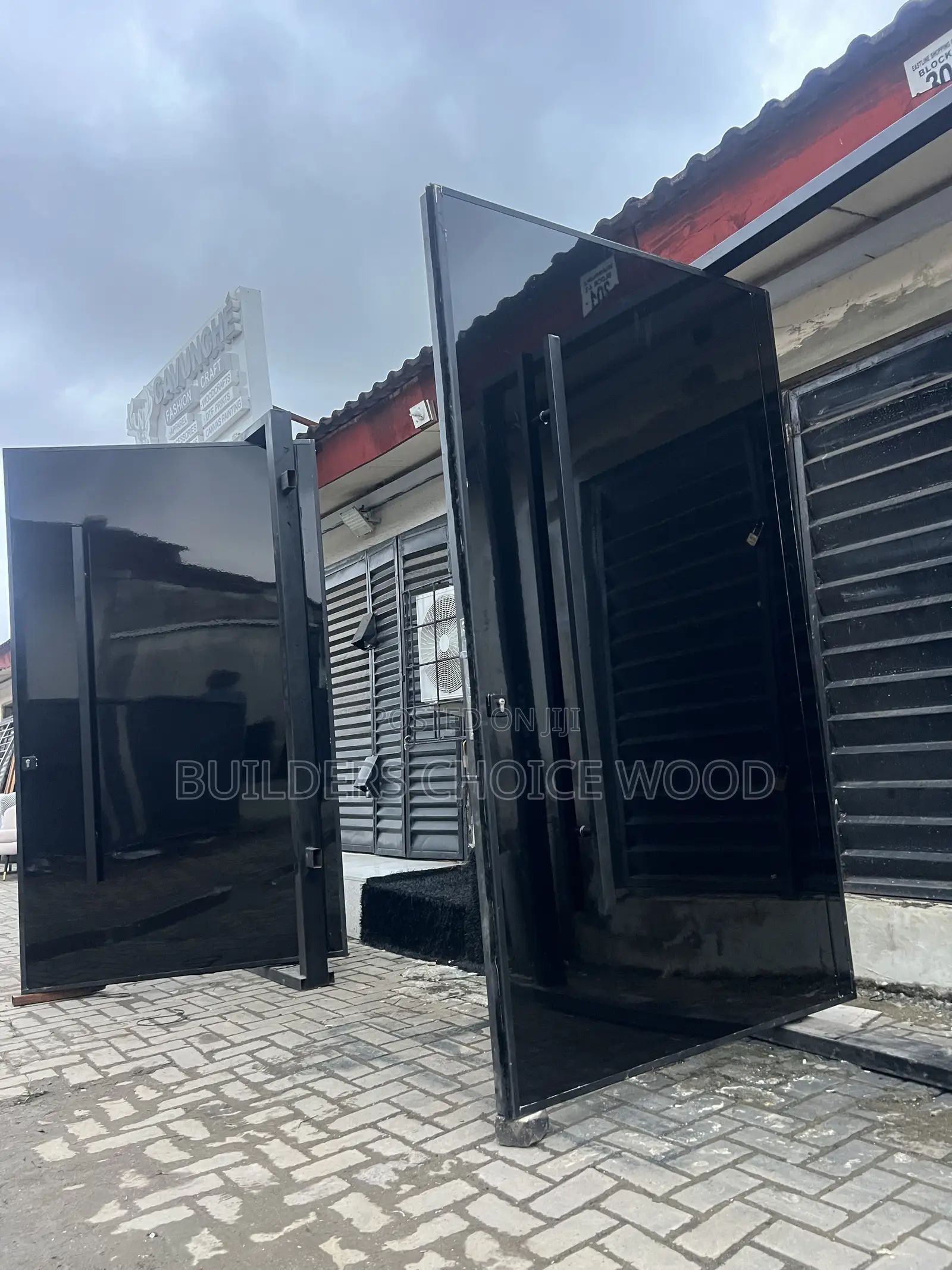Glossy Finished Pivot Door