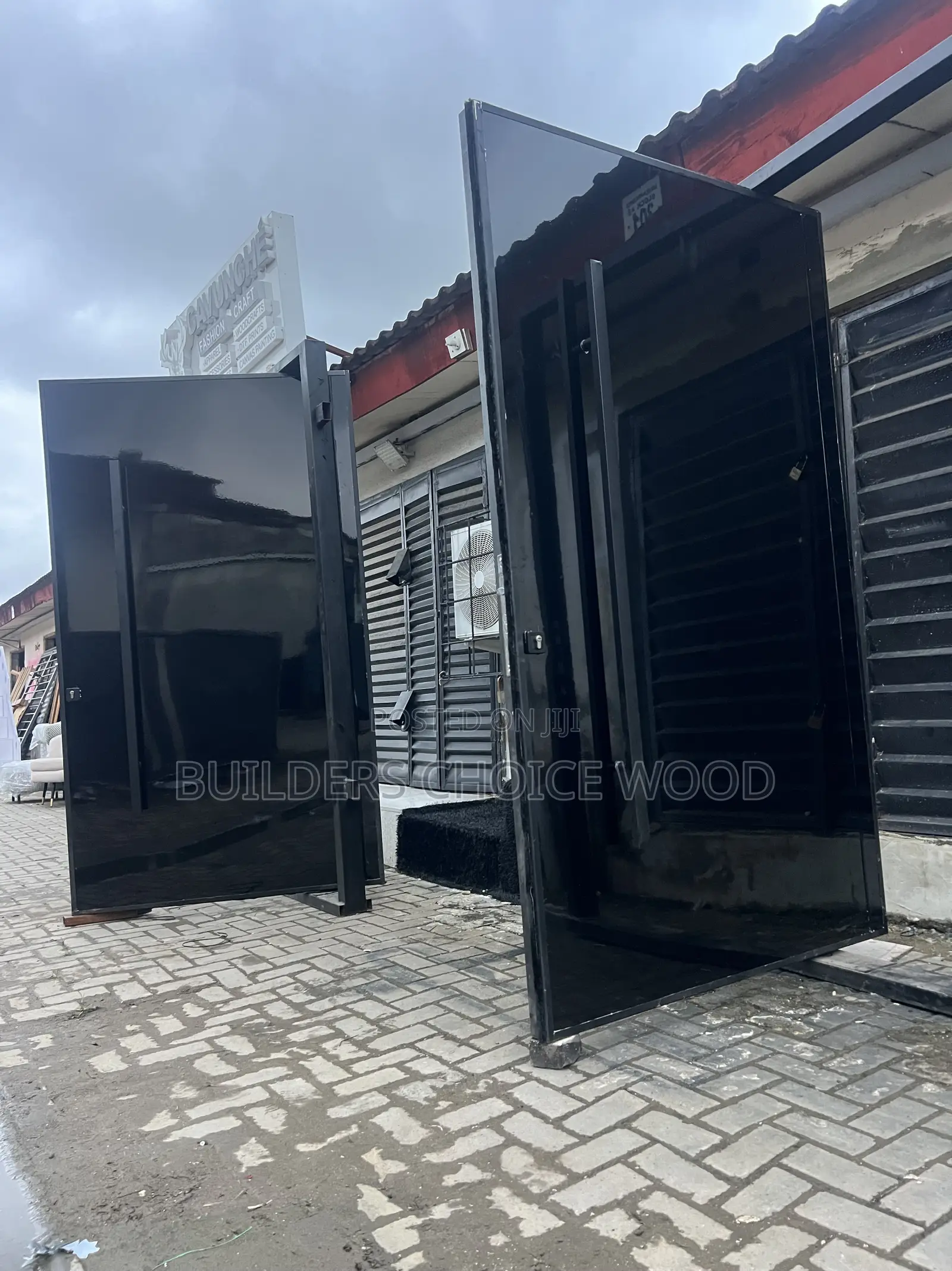 Glossy Finished Pivot Door