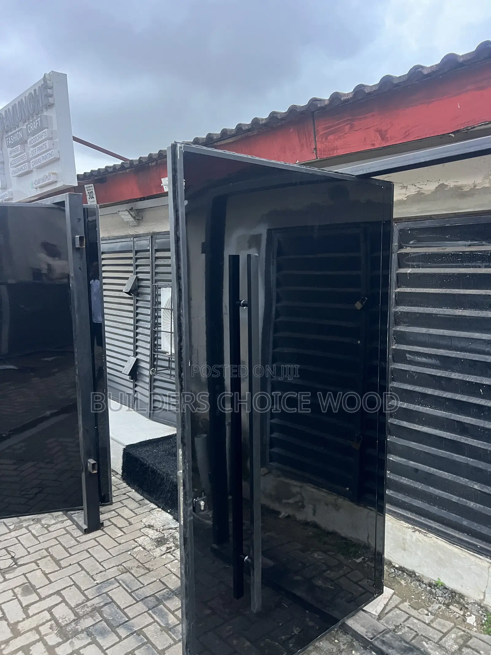 Glossy Finished Pivot Door