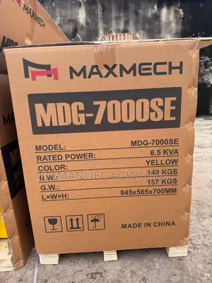 Maxmech Diesel Generator MDG - 7000se 6.5 Kva Soundproof