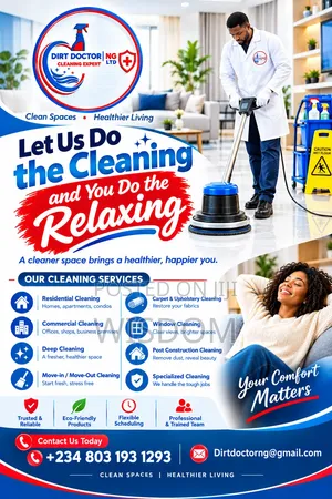 Janitorial Services, (Professional Cleaning)