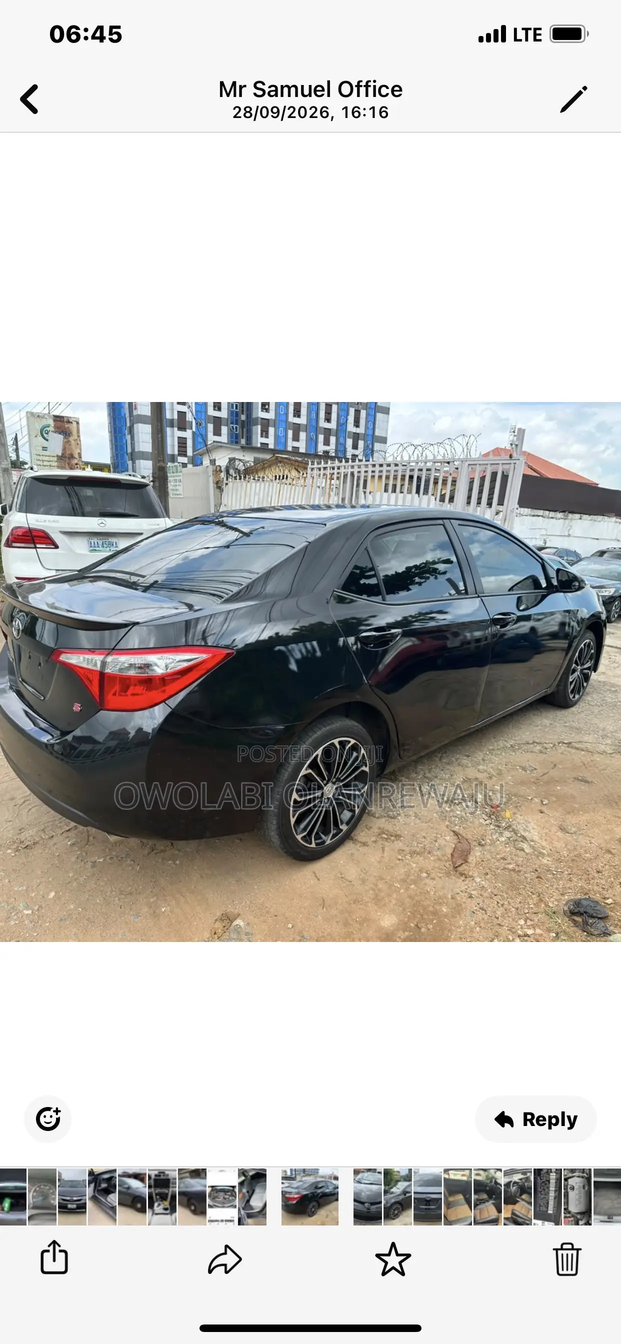 Toyota Corolla 2016 Black