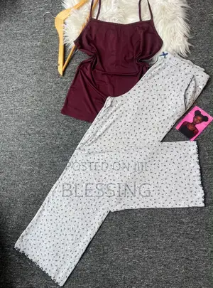 Ladies 2-Piece Thrift Long Loungewear Set