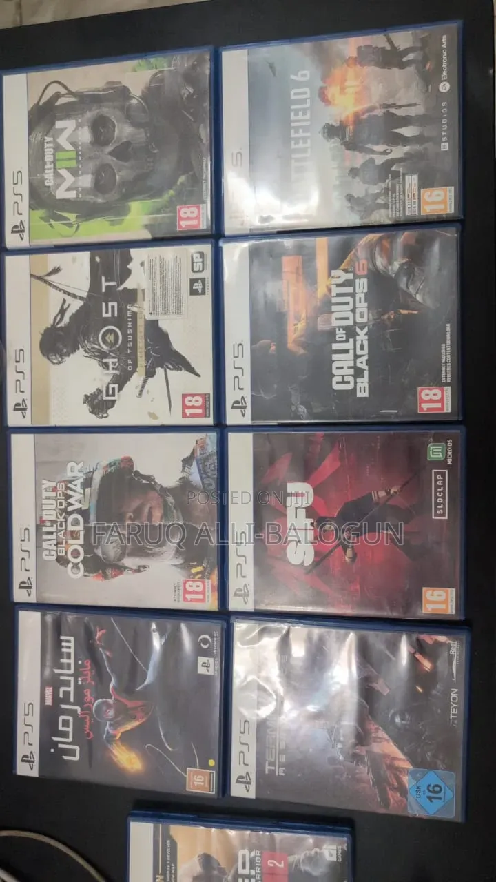 PS5 Game Console With 9 Games