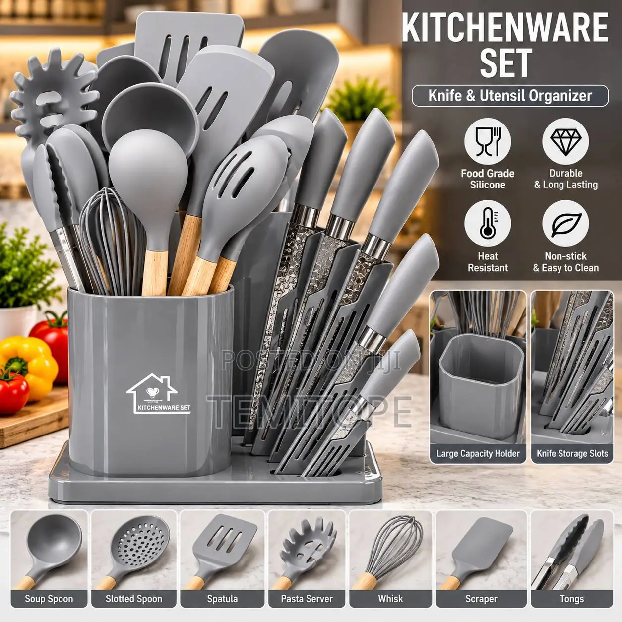 Complete Kitchen Tool Knife Set