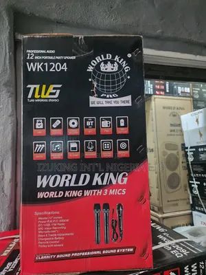 12” Public Address System With Bluetooth,And Two Wireless Microphone