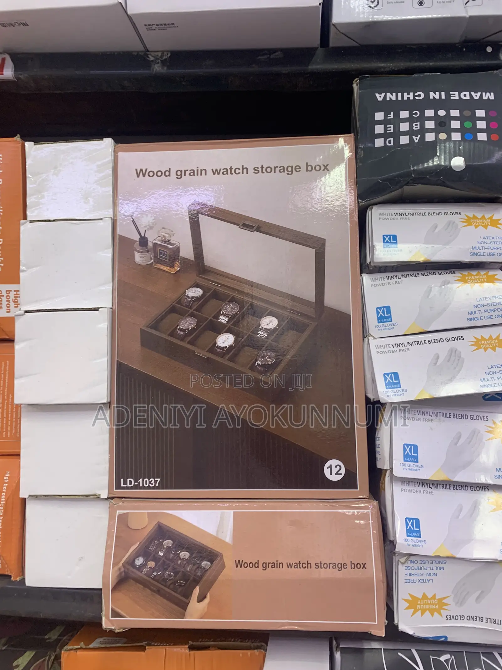 12 Slots Wristwatch Box