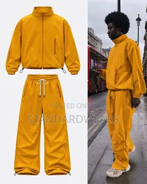 Archive Windbreaker Tracksuit Set – Jacket Wide-Leg Pants