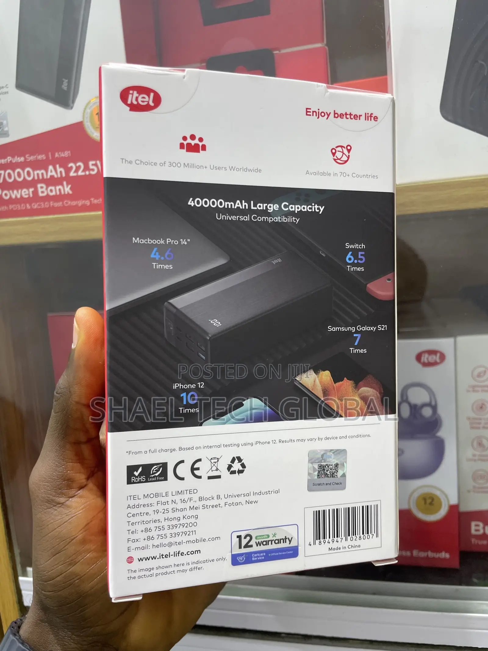 ITEL 40000mah Powerbank A1490