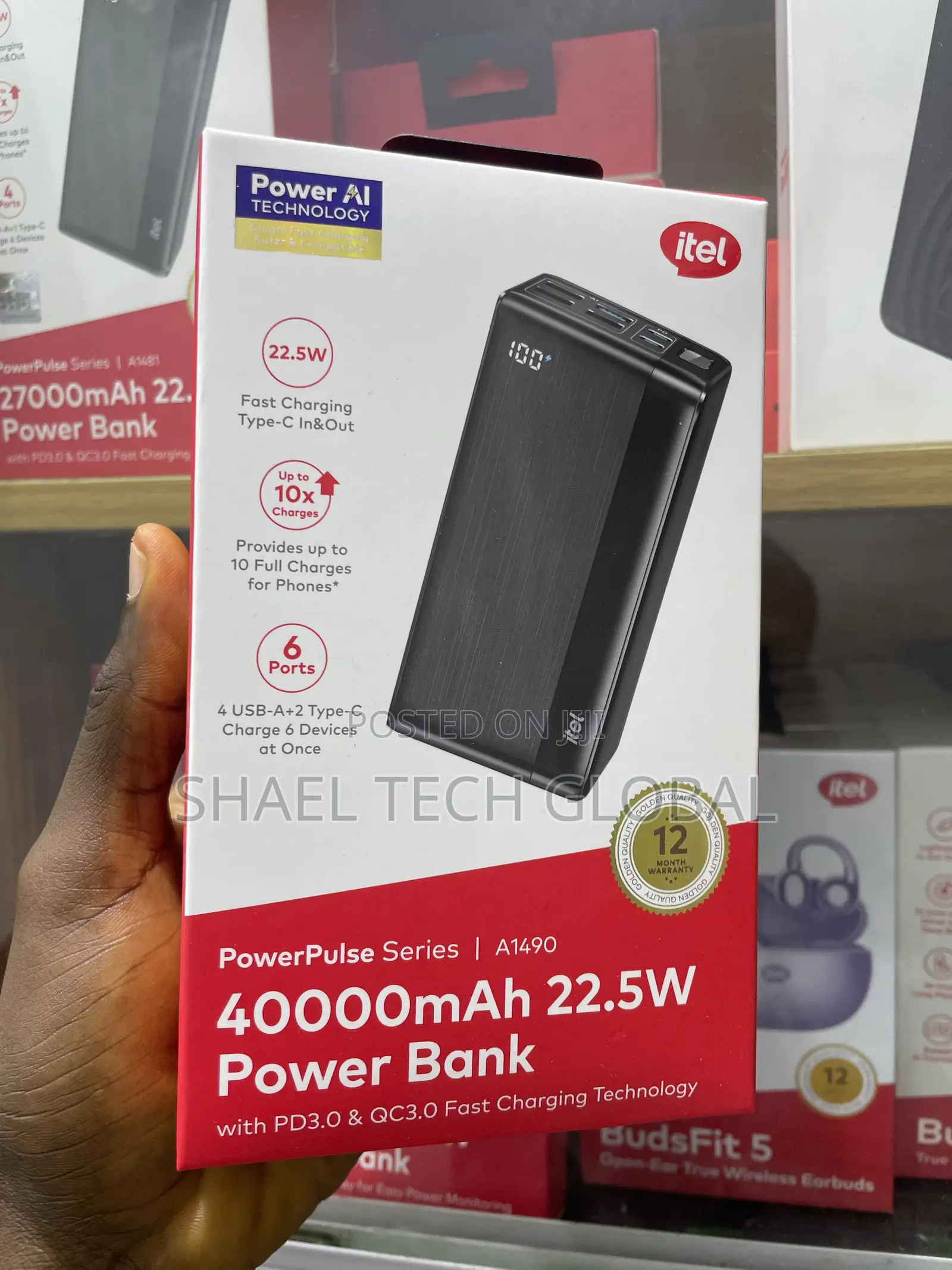 ITEL 40000mah Powerbank A1490
