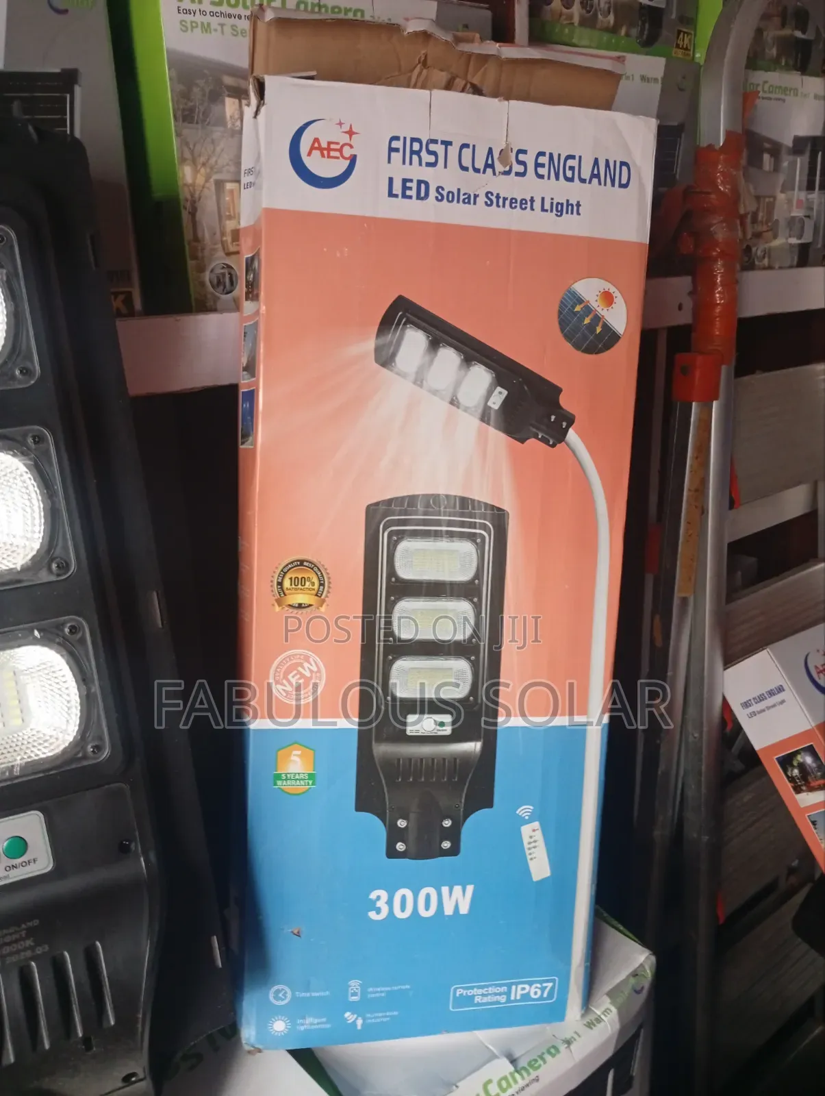 Original 300watts Solar Street Light (3 Eyes)first Class England